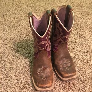 Purple ariat girl boots